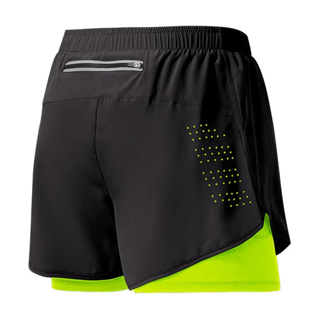 Pantalones Cortos “RunForce” Hombre – Doble Capa, Secado Rápido | PANTRIXFIT