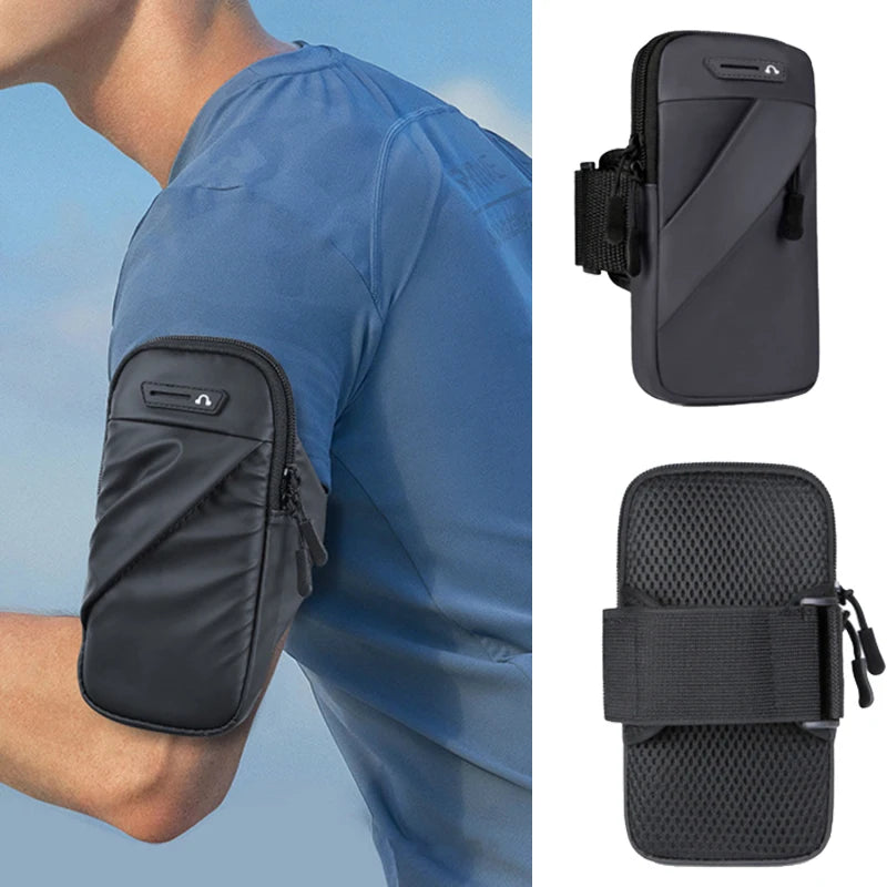 Bolsa de brazo deportiva ArmFit Pro – Impermeable, transpirable y con conector para auriculares