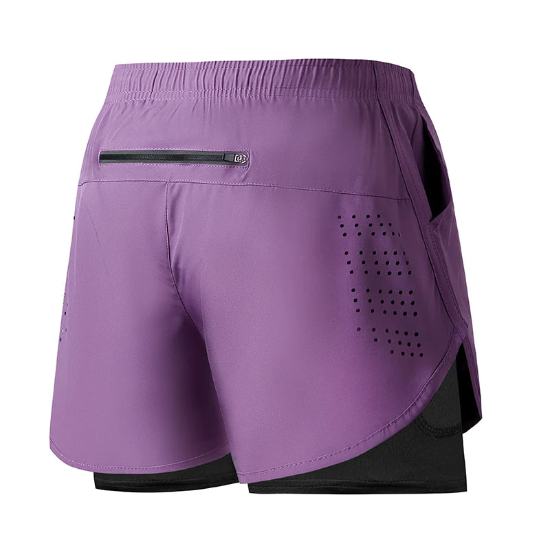 Pantalones Cortos “RunForce” Hombre – Doble Capa, Secado Rápido | PANTRIXFIT