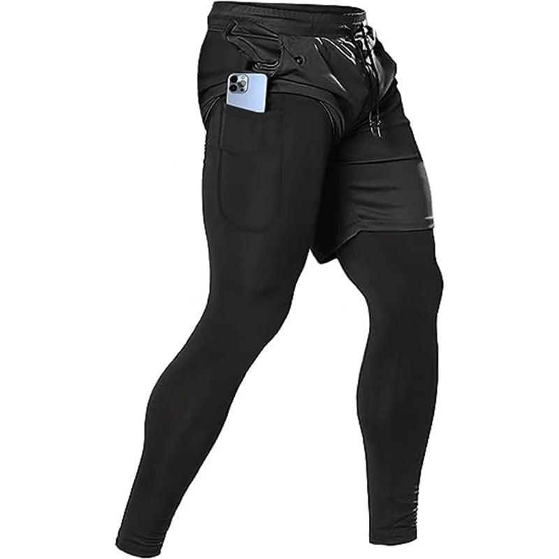 Pantalones Deportivos “DualFlex” Hombre – 2 en 1, Running y Gym | PANTRIXFIT