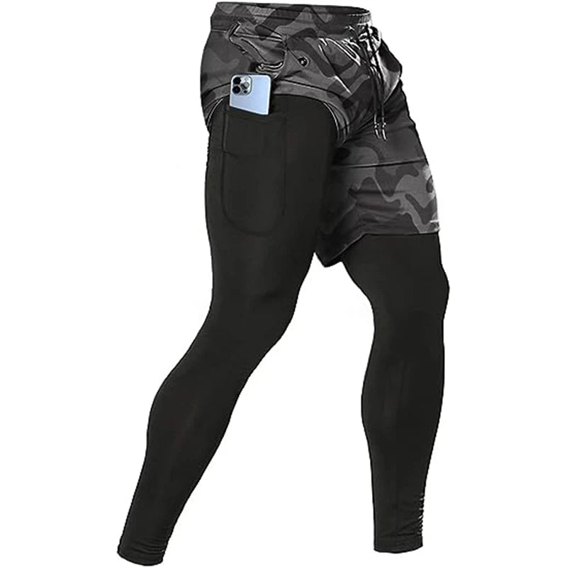 Pantalones Deportivos “DualFlex” Hombre – 2 en 1, Running y Gym | PANTRIXFIT