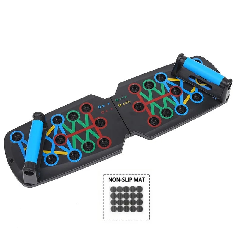 PowerPush Pro – Tabla de Flexiones Multifunción Plegable con Mangos