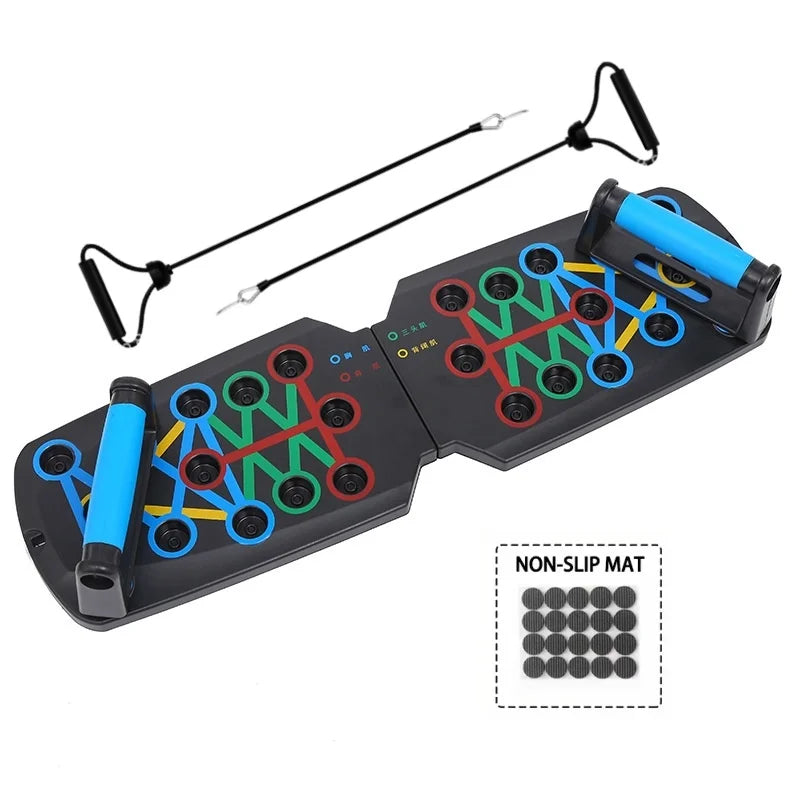 PowerPush Pro – Tabla de Flexiones Multifunción Plegable con Mangos