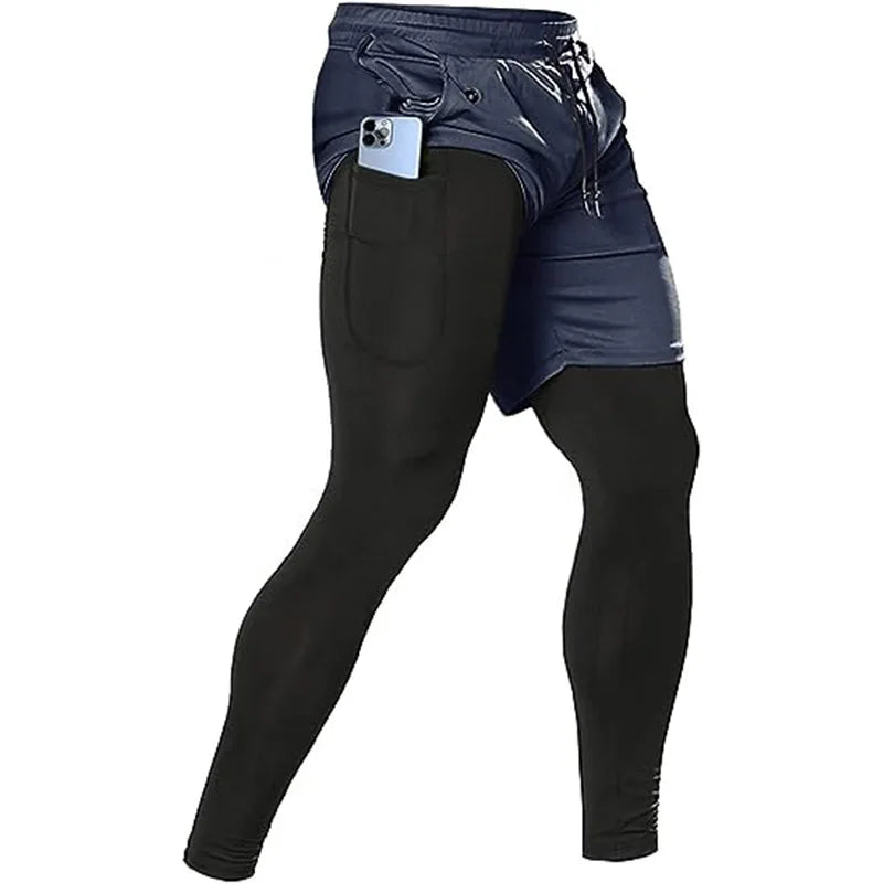 Pantalones Deportivos “DualFlex” Hombre – 2 en 1, Running y Gym | PANTRIXFIT