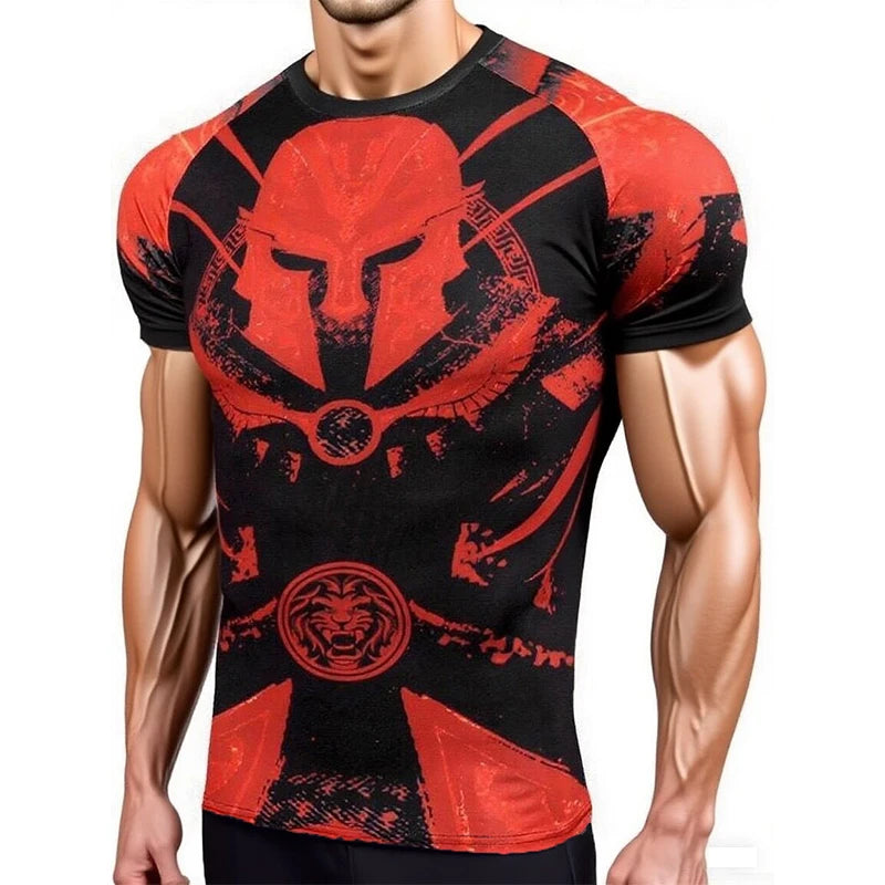 Camiseta de Compresión Deportiva PowerFit Pro – Hombre, Manga Corta