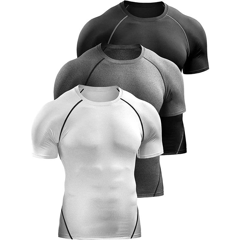 Camiseta de Compresión “MuscleFit” Hombre – Secado Rápido y Soporte Muscular | PANTRIXFIT