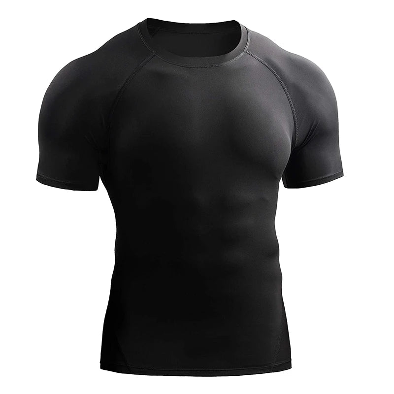 Camiseta de Compresión “MuscleFit” Hombre – Secado Rápido y Soporte Muscular | PANTRIXFIT
