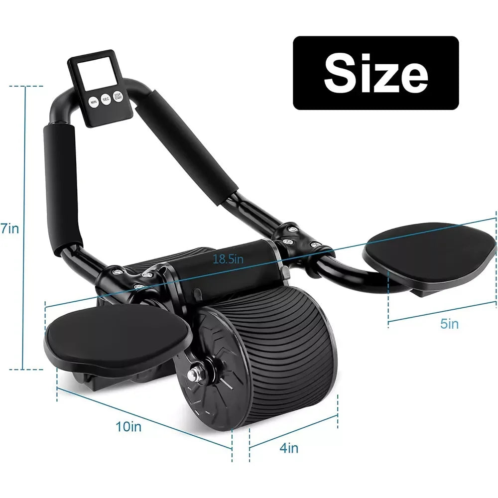 CoreRoll Pro – Rueda Abdominal con Soporte de Codo y Rebote Automático