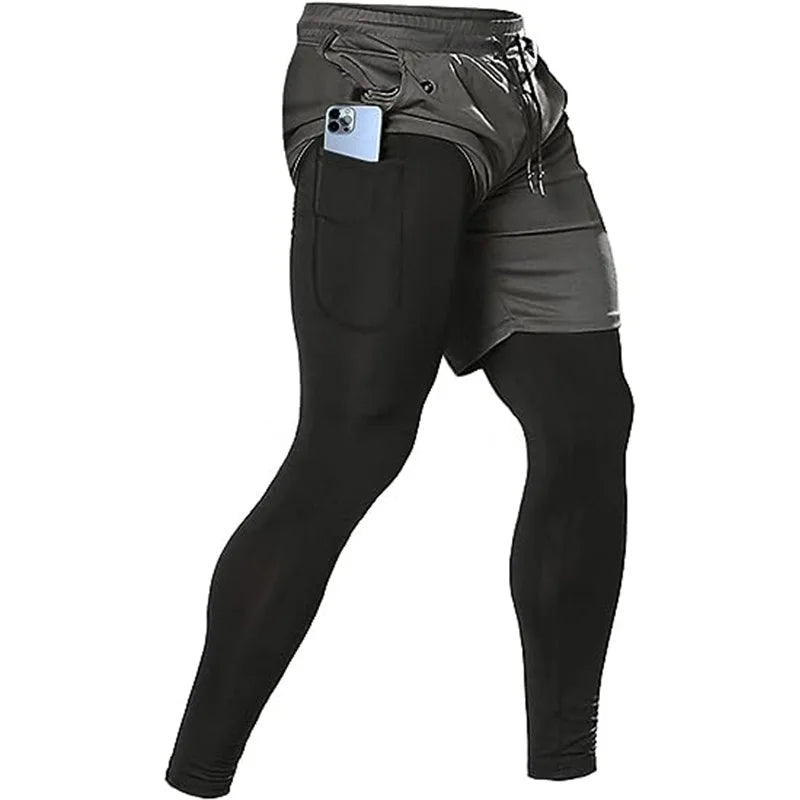 Pantalones Deportivos “DualFlex” Hombre – 2 en 1, Running y Gym | PANTRIXFIT