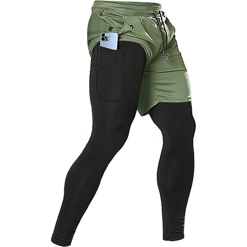 Pantalones Deportivos “DualFlex” Hombre – 2 en 1, Running y Gym | PANTRIXFIT