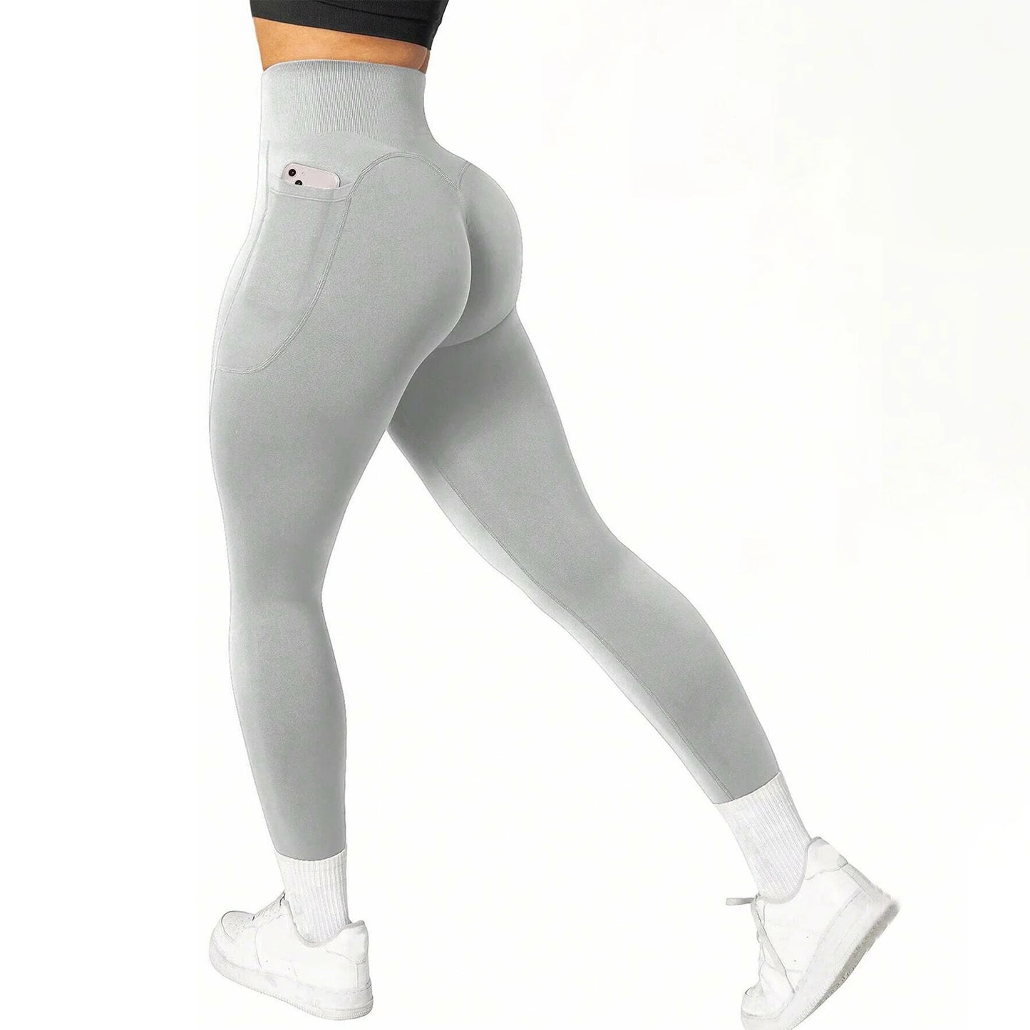 Leggings PowerFlex Mujer – Cintura Alta con Bolsillos