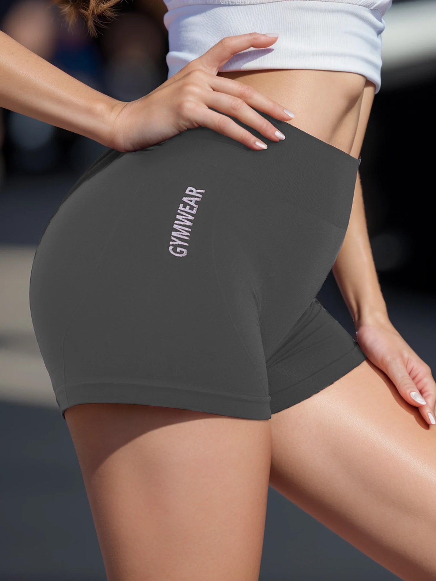 Pantalones Cortos Deportivos Mujer "Gymwear" – Cintura Alta y Transpirables