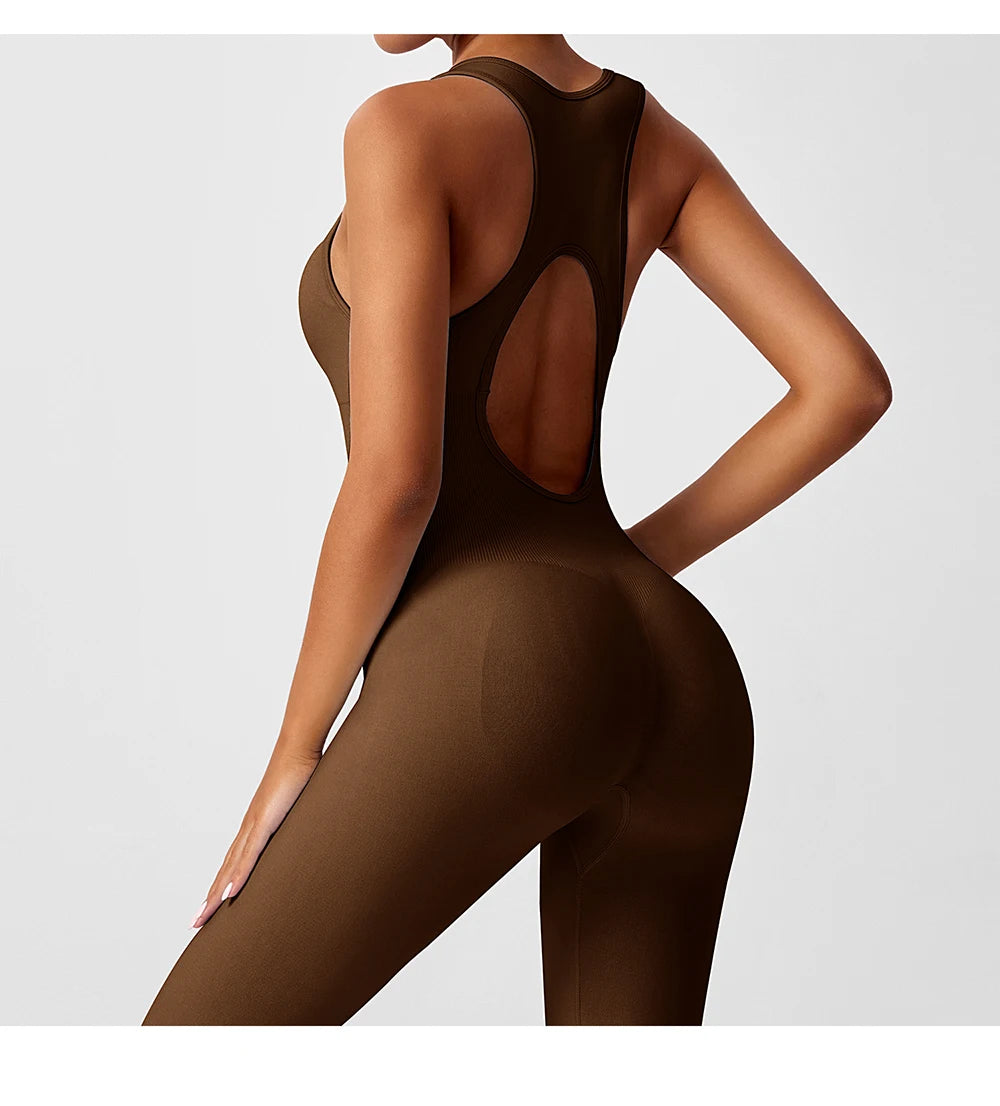 Mono SculptFit Mujer – Enterizo Deportivo con Cremallera
