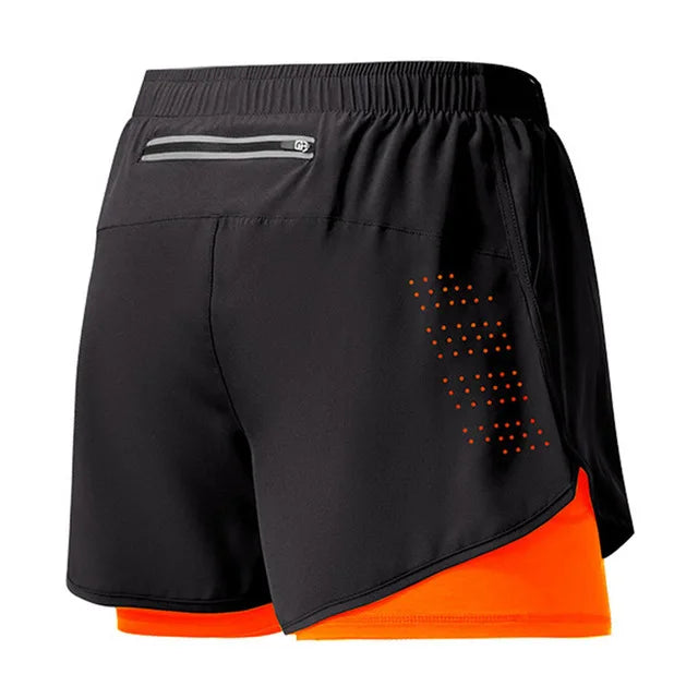 Pantalones Cortos “RunForce” Hombre – Doble Capa, Secado Rápido | PANTRIXFIT