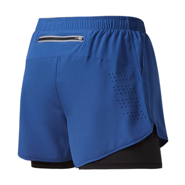 Pantalones Cortos “RunForce” Hombre – Doble Capa, Secado Rápido | PANTRIXFIT