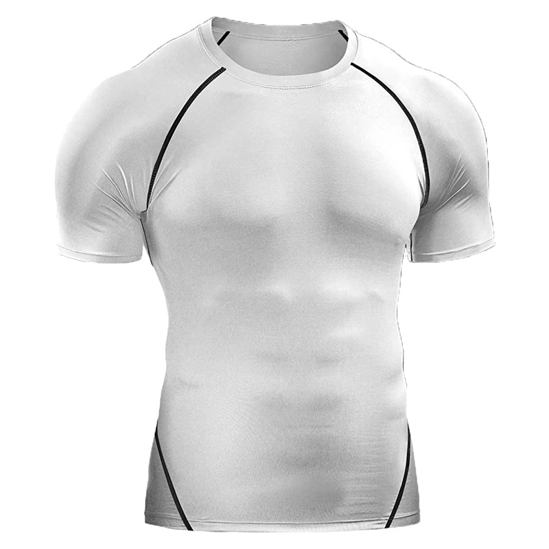 Camiseta de Compresión “MuscleFit” Hombre – Secado Rápido y Soporte Muscular | PANTRIXFIT