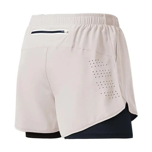 Pantalones Cortos “RunForce” Hombre – Doble Capa, Secado Rápido | PANTRIXFIT