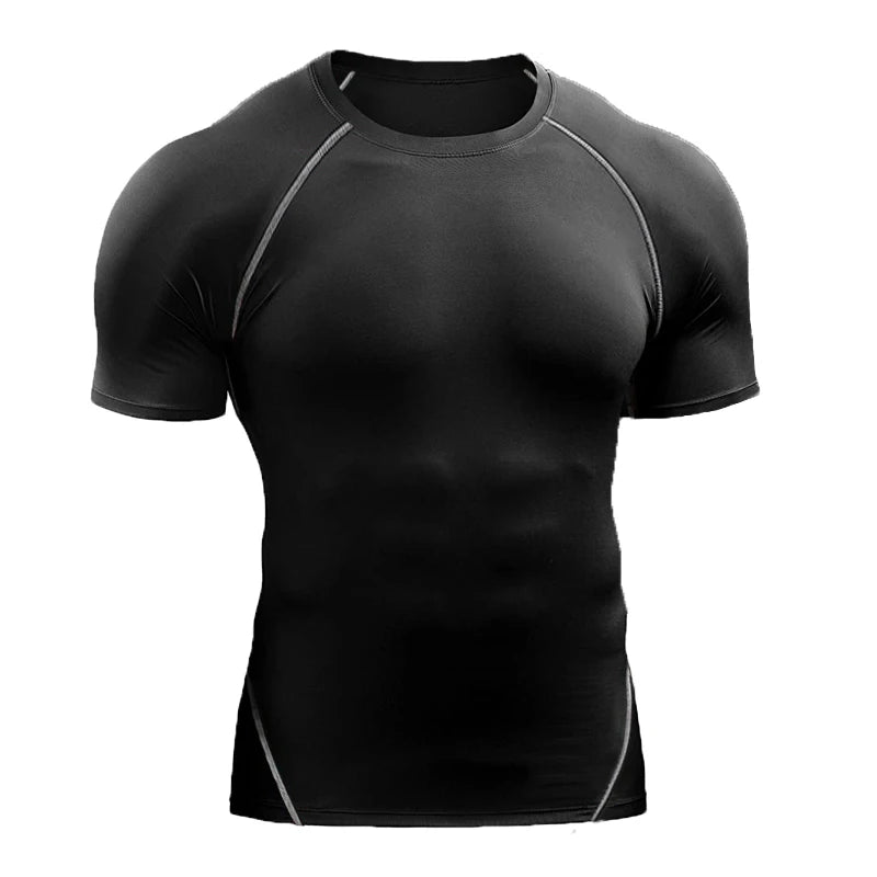 Camiseta de Compresión “MuscleFit” Hombre – Secado Rápido y Soporte Muscular | PANTRIXFIT