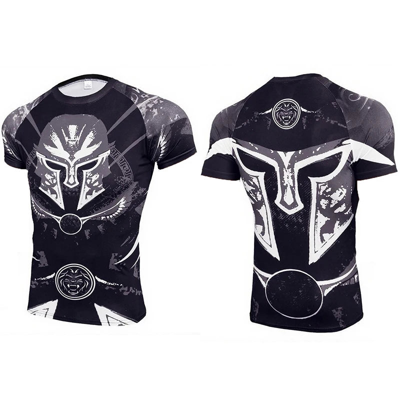 Camiseta de Compresión Deportiva PowerFit Pro – Hombre, Manga Corta