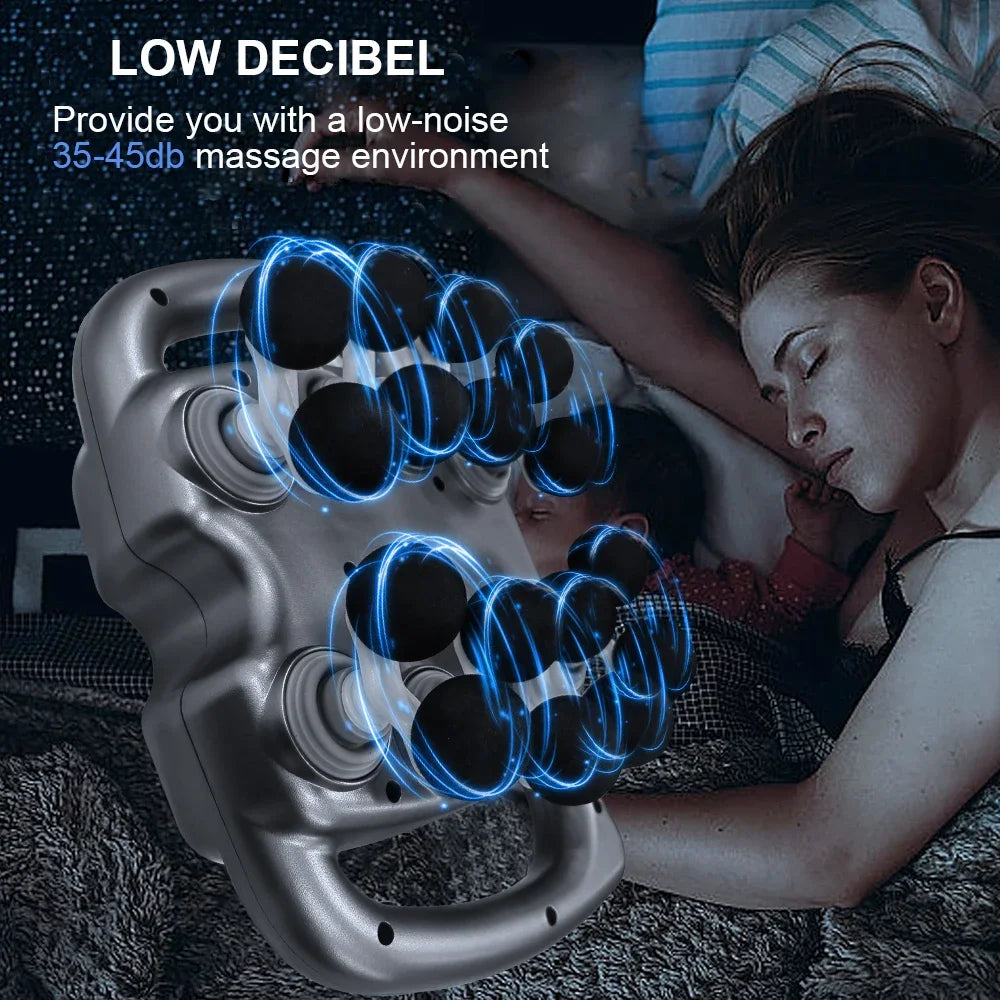 TheraPower Pro – Pistola de Masaje Muscular 16 Cabezas
