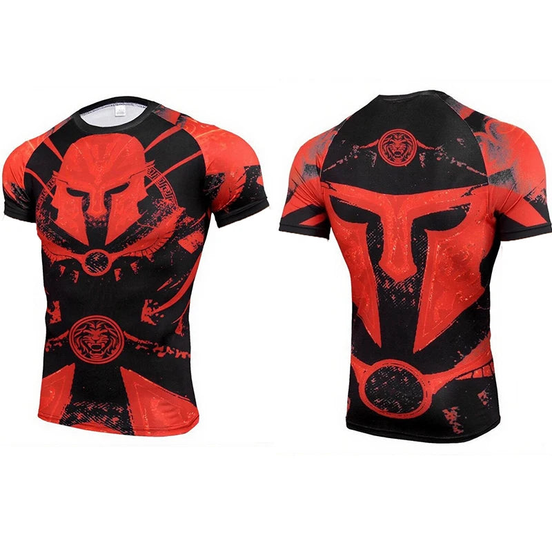 Camiseta de Compresión Deportiva PowerFit Pro – Hombre, Manga Corta
