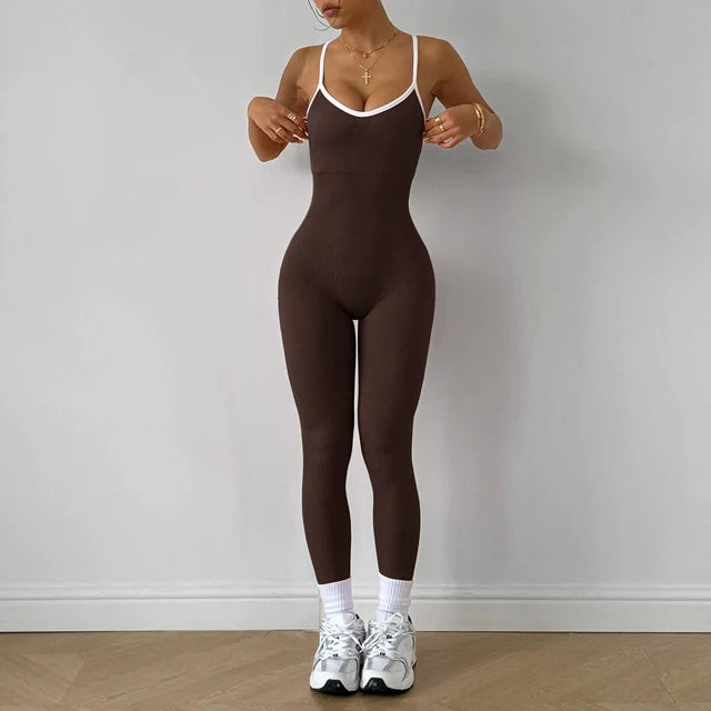 Mono de Yoga “FlexHarmony” Mujer – Sin Costuras, Acolchado y Confort | PANTRIXFIT