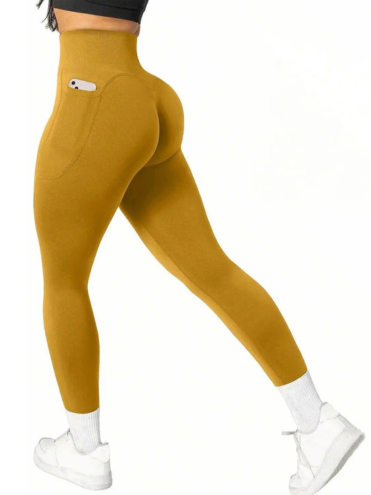 Leggings PowerFlex Mujer – Cintura Alta con Bolsillos
