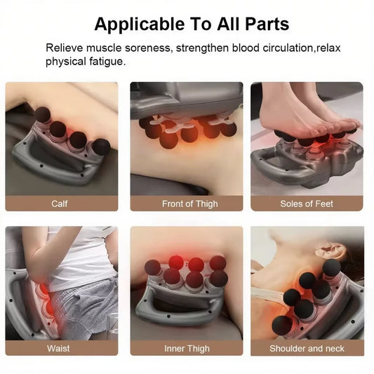 TheraPower Pro – Pistola de Masaje Muscular 16 Cabezas