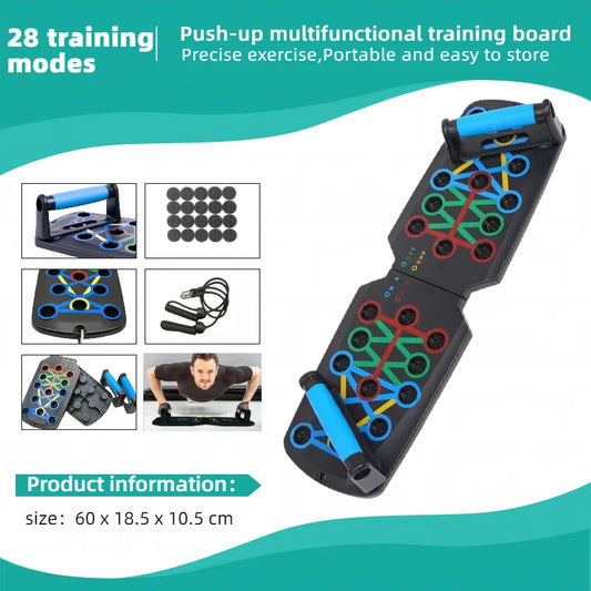 PowerPush Pro – Tabla de Flexiones Multifunción Plegable con Mangos