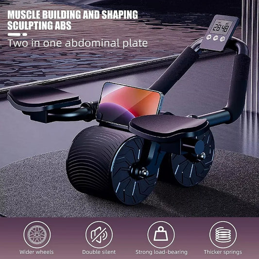 CoreRoll Pro – Rueda Abdominal con Soporte de Codo y Rebote Automático