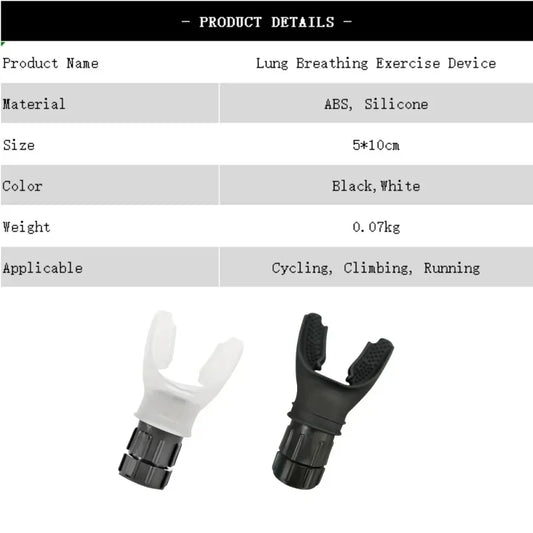 AirFlex Pro – Entrenador de Respiración de Silicona con Resistencia Ajustable