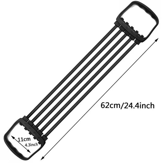 FullBody Pro – Juego de Entrenamiento con Expansor de Pecho y 5 Bandas