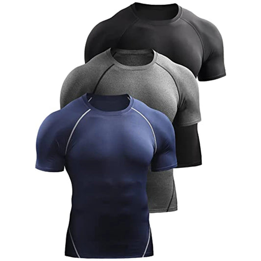 Camiseta de Compresión “MuscleFit” Hombre – Secado Rápido y Soporte Muscular | PANTRIXFIT