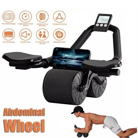 CoreRoll Pro – Rueda Abdominal con Soporte de Codo y Rebote Automático