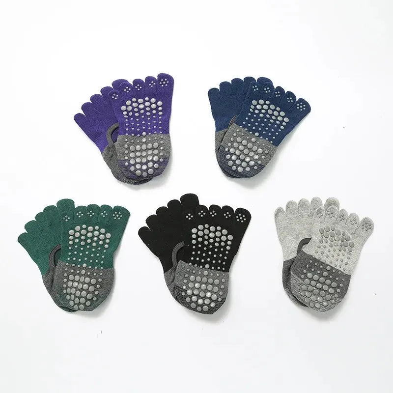 Calcetines de Yoga “GripZen” Mujer – Antideslizantes 5 Dedos | PANTRIXFIT